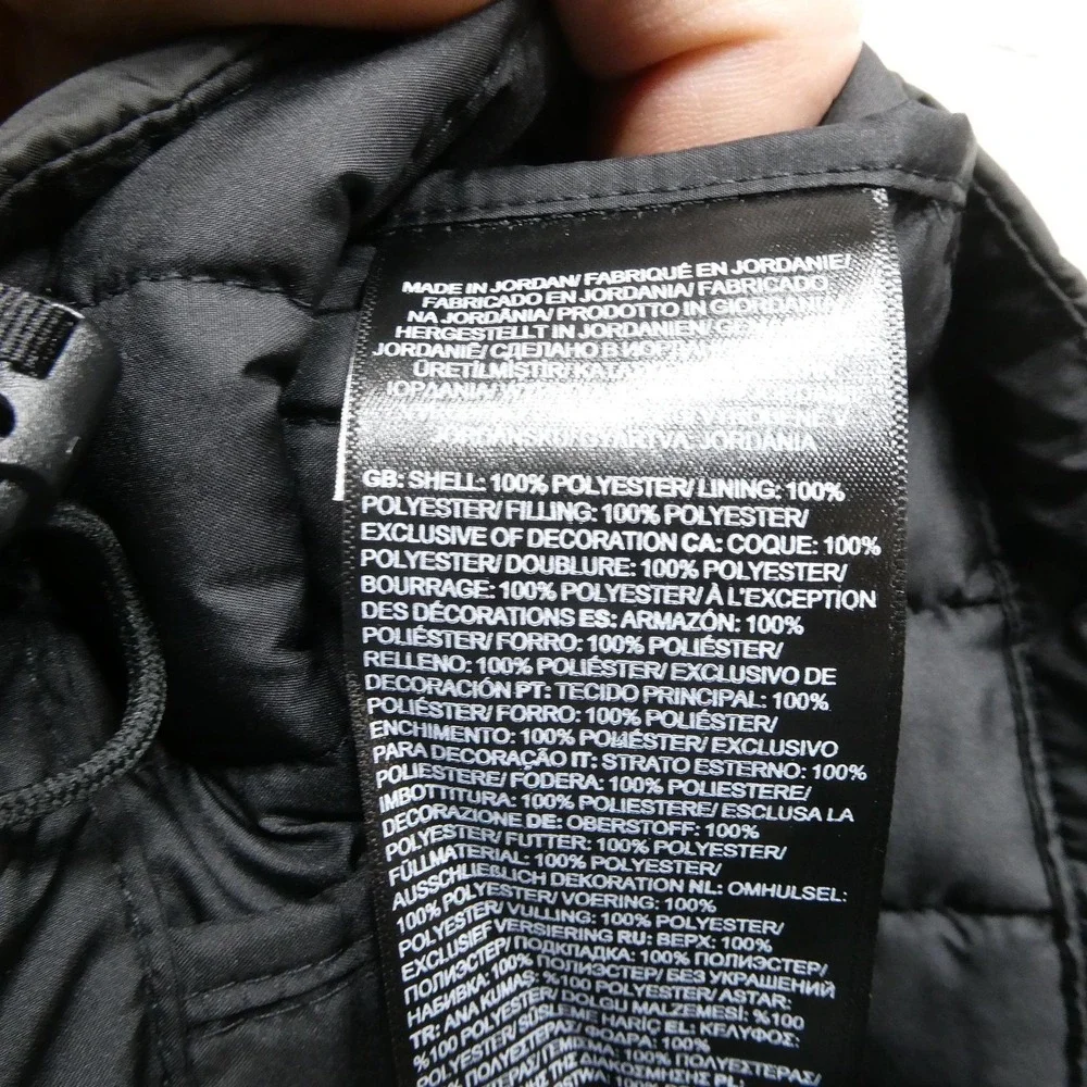 The North Face ThermoBall Eco Jacket Mens Large Black Full Zip Puffer NWT NEW